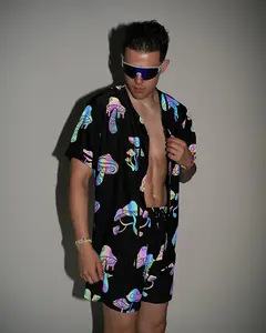 Kooky Chronicles Rainbow Reflective Baseball Jersey