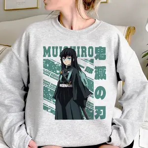 Muichiro Tokito hoodies women funny 90s aesthetic sweatshirts clothing female Korean style Hood