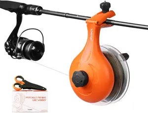 Fishing Line Spooler – Portable Winder & Reel Spooling Tool for Casting and Spinning Reels, Prevents Line Twist, Non-Slip Handle with Built-in Scissors, Fishing Accessories for Anglers