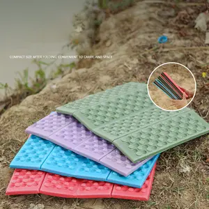 Outdoor Waterproof Foam Mat, Foldable Honeycomb Massage Pad, Portable Camping Picnic Seat Cushion, Hiking Training Park Pillow, Camping Accessories