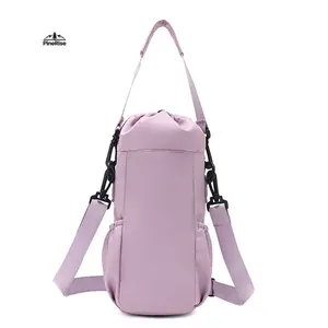 PineRise Twill Water Bottle Shoulder Bag - Insulated Cup Cover, Crossbody Pouch, Sleeve for Water Bottles, In-Stock Popular Design