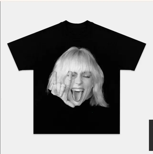 VINTAGE BILLIE TEE merch, Graphic Tee - Fan Favorite shirt, Stylish Crew Neck, 2025 Music Tour T-Shirt, Concert Shirt, Unisex Cotton Vintage Y2K