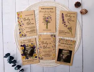 Personalized Baby Shower Seed Packets | Eco-Friendly Wildflower Favor Bags | Custom Kraft Paper Keepsakes (Seeds Not Included)