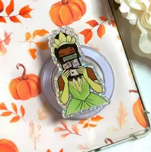 Magical Green Princess Reading Book Phone Grip Magsafe, Book Lovers Kindle Grip, Princess Grip Holder, Cartoon Phone Grip, Gift for Readers & Fantasy Fans