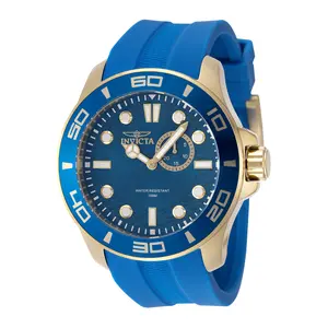 Invicta Men's 50mm Pro Diver Quartz Blue Label Silicone Strap Watch