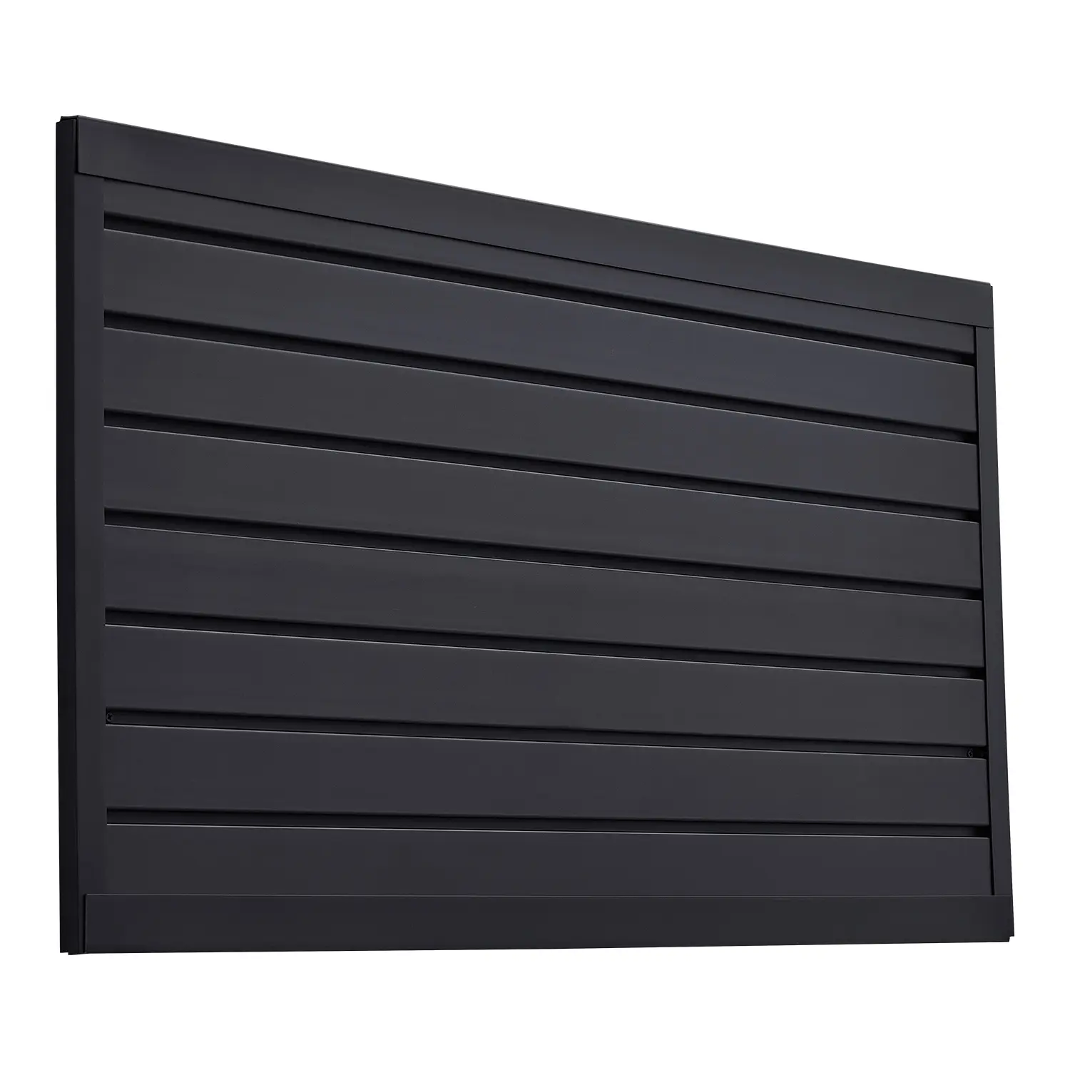 VEVOR PVC Slat Wall Paneling - 2x4 ft Black Durable Modular Slatwall with Coupling Structure, DIY Cutting Capability, Adjustable Design, Easy Installation, Strong Load-Bearing Capacity, Fireproof for Garages, Workshop Tools Storage & Indoor Use Display