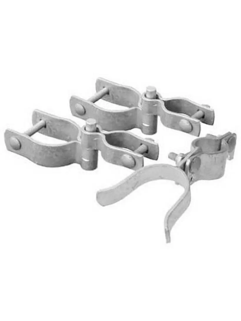 328536C Galvanized Walk Gate Hardware Set - 2.38 in, Includes Chain Links and Fittings Kit