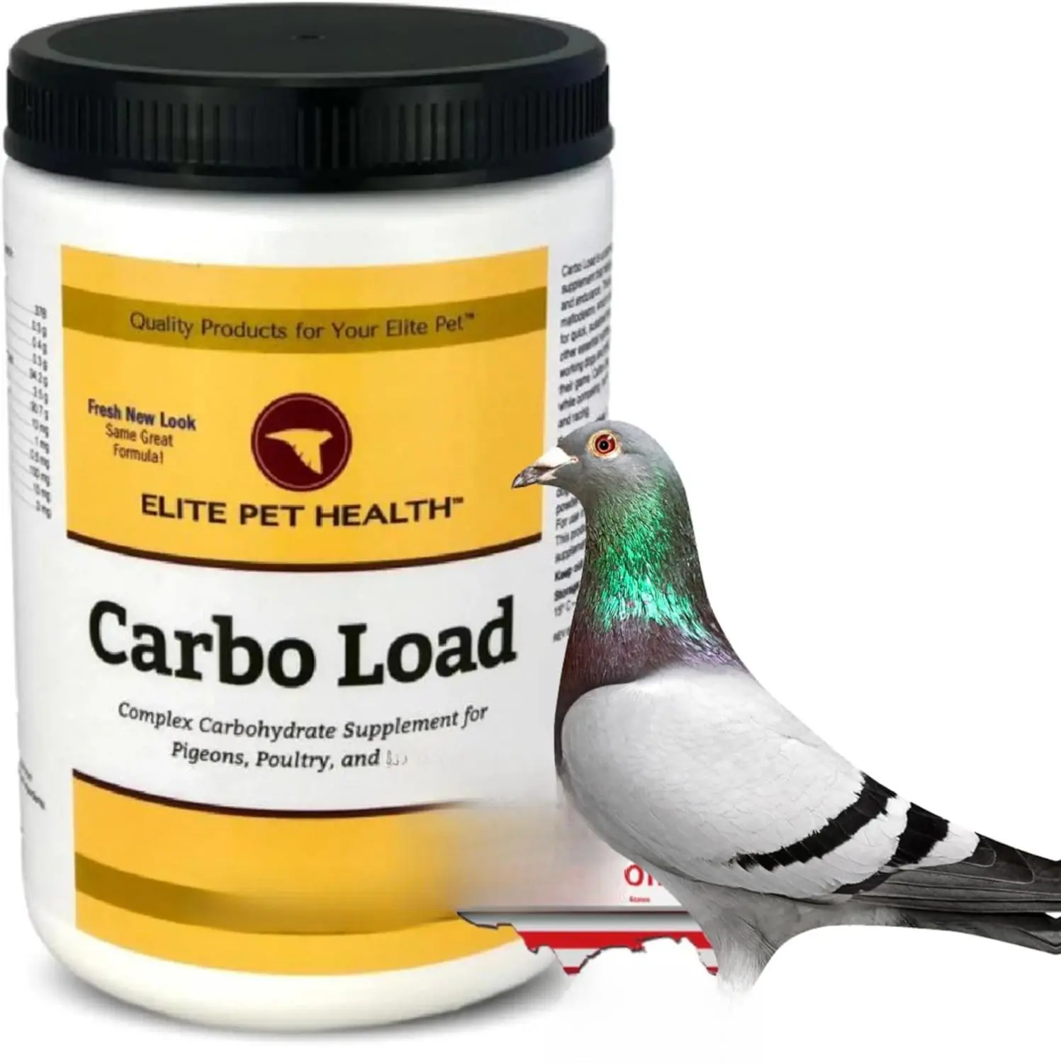 Elite Pet Health Carbo Load Bird Supplement - 16oz Complex Carbohydrate Formula with Magnesium, Maltodextrin for Poultry Endurance, Energy Boost, Digestion
