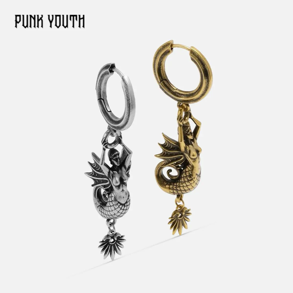 ODYSSEIA 925 sterling silver post SIREN'S DIRGE EARRINGS