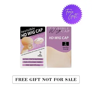 ama Invisable HD Wig Cap For Lace Front Human Hair Wig Install Breathable Transparent HD Wig Cap For Women