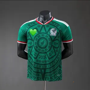 Mexico 2026 Jersey - Soccer Futbol Latri Green with Aztec Pattern