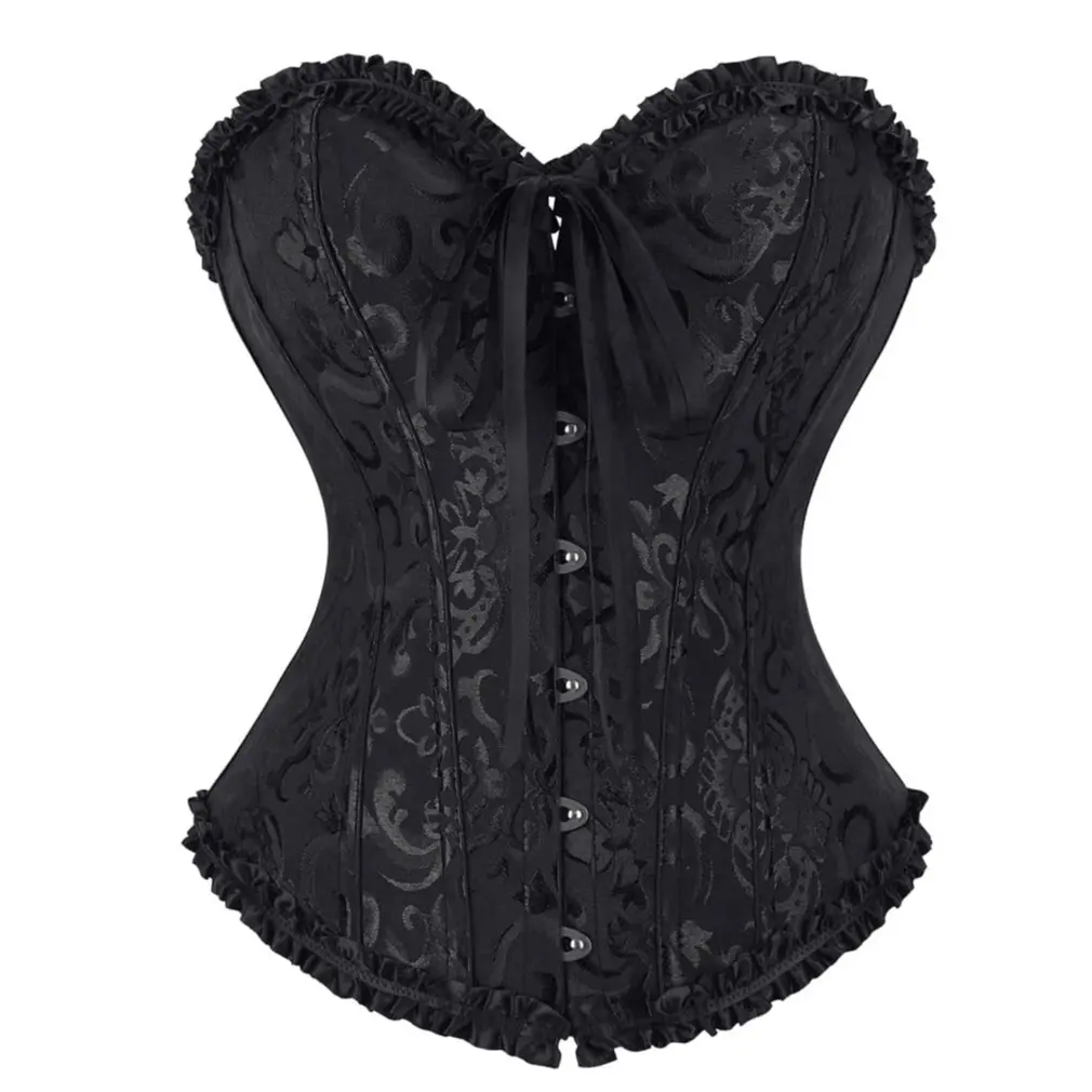 Women's Renaissance Corset Top,lace up Corset Costume for Renaissance Fair Halloween Pirate Gothic Vintage Cosplay
