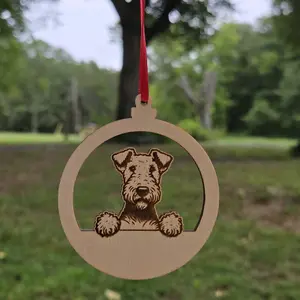 Laser Engraved Personalized Airedale Terrier Ornament