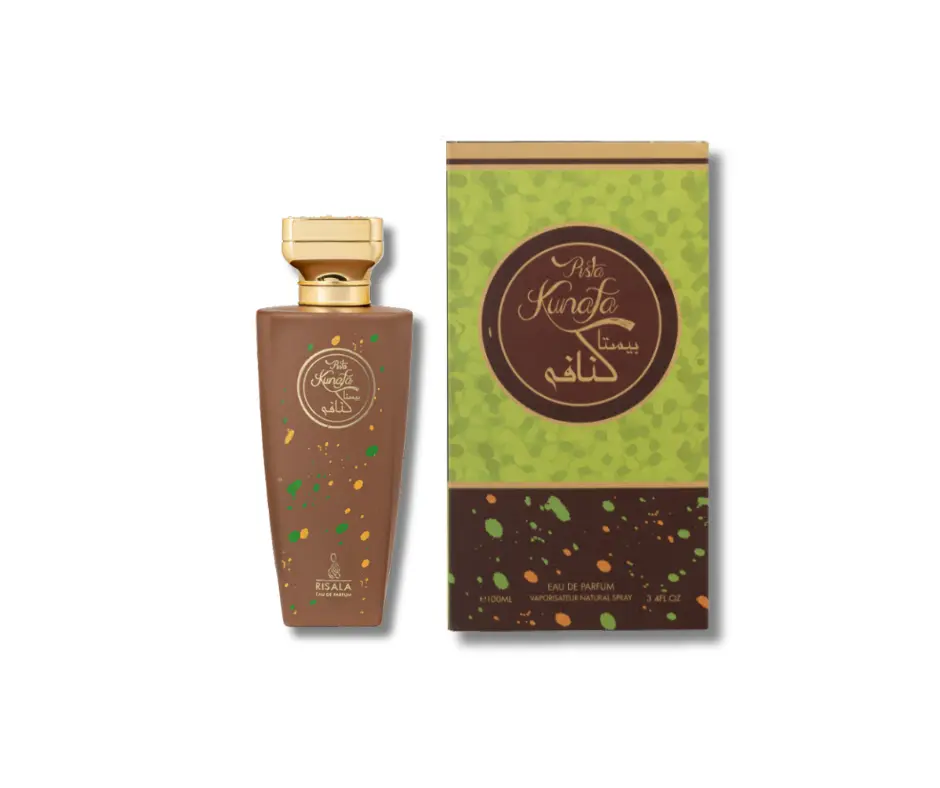Risala Pisto Kunafa Unisex Eau De Parfum - Luxurious Signature Scent with Aromatic Sweet & Vanilla Scents, 3.4 fl oz (100 ml) for Adults, Single Item with Box, Unisex Fragrance
