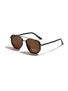 ShineThru Unisex 2026 Summer Full-Rim Geometric Double-Beam Retro Sunglasses with UV-Protection Lenses, TAC Frames, Modern Classic Model, Suitable for Daily Wear, Travel