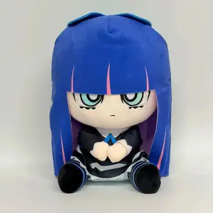 30cm Cute Panty Plushie Panty & Stocking Big Face Stuffed Toy Collectible doll