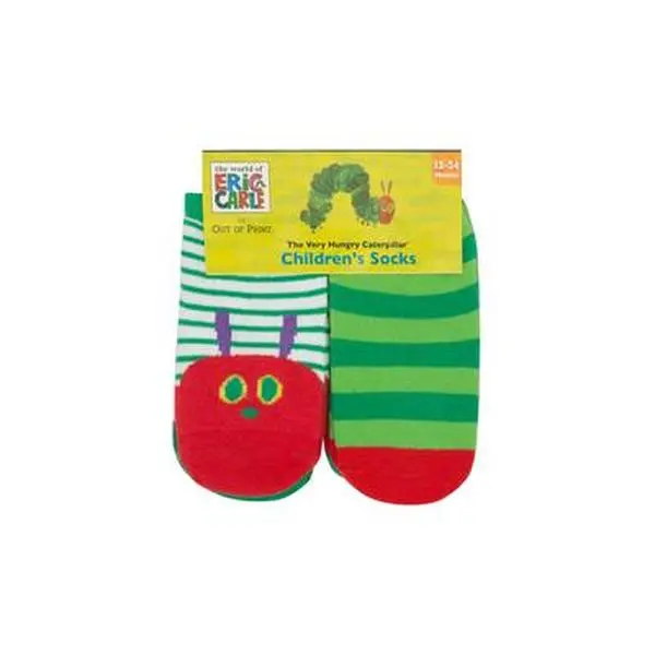World of Eric Carle The Very Hungry Caterpillar Unisex Cotton-Polyester Blend Infant-Baby Socks Set, 4-Pack, 2t-3t Baby Clothing - Out of Print Other Apparel