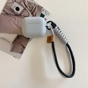 For AirPods 4 Pro 2nd generation 1 2 3 silicone strap case, sports AirPods case Headphone Audio