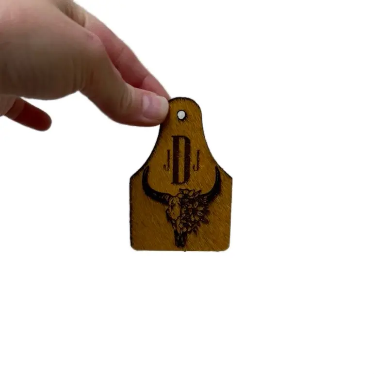 Cowhide backpack tag