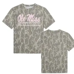 Ole Miss Mossy Oak Bottomland Camo T-Shirt, Unisex Outdoor Hunting Tee, Soft Cotton Shirt
