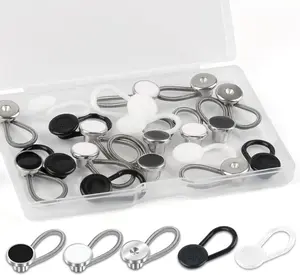 20 Pcs 5 Styles Collar Extenders for Mens Shirts, Elastic Neck Extenders/Button Extender for Dress Shirts, Tie, Suit Accessories Men for 1/2 Size Expansion of Men Dress Shirts