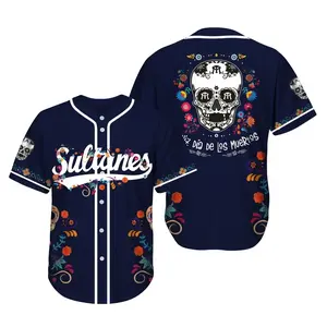 Sultanes de Monterrey x Dia De Los Muertos Baseball Jersey