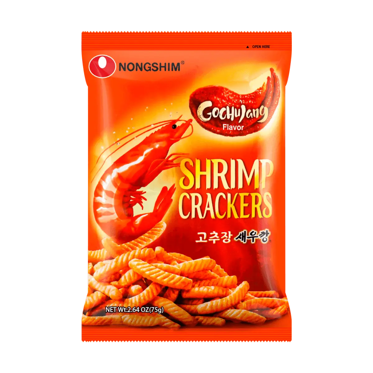 NONGSHIM New Flavor Korean Shrimp Chips Spicy Sauce 2.65 oz Viral Snack