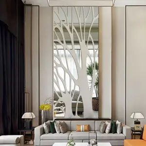 3d Mirror Tree Art Removable Wall Sticker Acrylic Mural Decal Home Room Decor