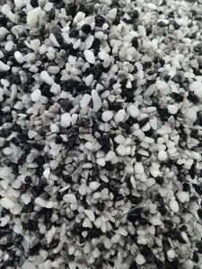 Resin Washed Stone  Natural Black Resin Coated Decorative Stones for Gardens and Landscaping Enhance Your Outdoor Space