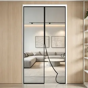 Automatic Magnetic Screen Door, Summer Black Magnetic Mesh Screen Door - Anti-mosquito, Breathable Door Curtain for Bedroom, Kitchen, Living Room, Dining Room, Balcony, Pet-Friendly, No-Drill Installation