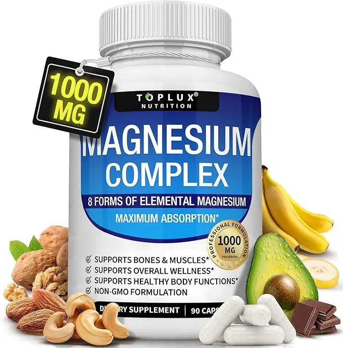 Toplux Magnesium Complex 8 Essential Magnesium Supplement