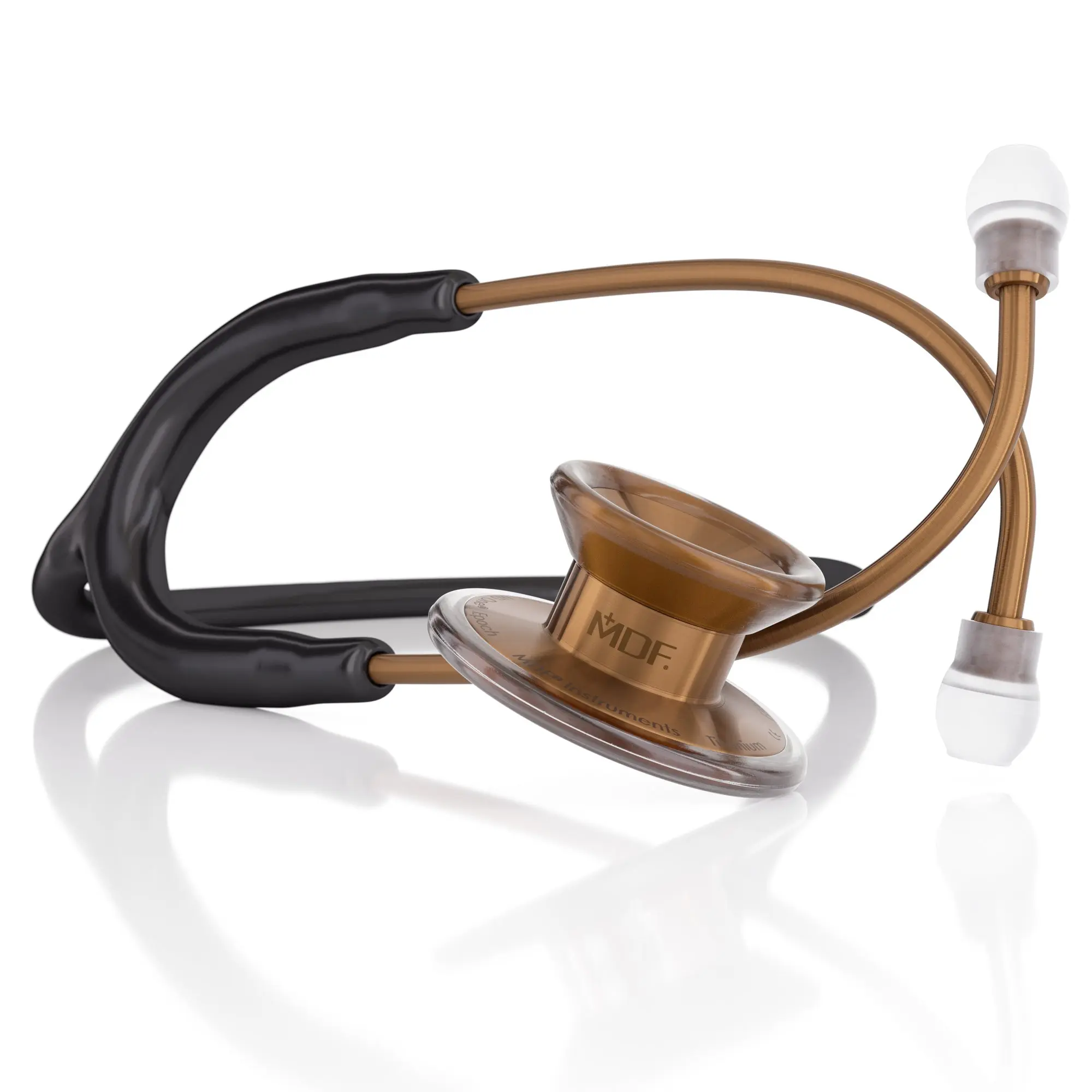 MD One® Epoch® Titanium Adult Stethoscope - Black/Cyprium