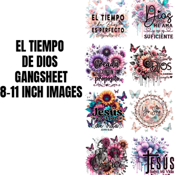 EL TIEMPO DE DIOS DTF GANGSHEET