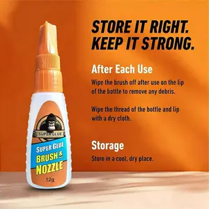 Gorilla Glue Instant Dry Strong Adhesive, High Strength Glue, Super Sticky Long Lasting Bond Welding Import Original, Handmade Plastic Metal Wood Acrylic Repair Shoe Transparent Fast Drying Oil-Based