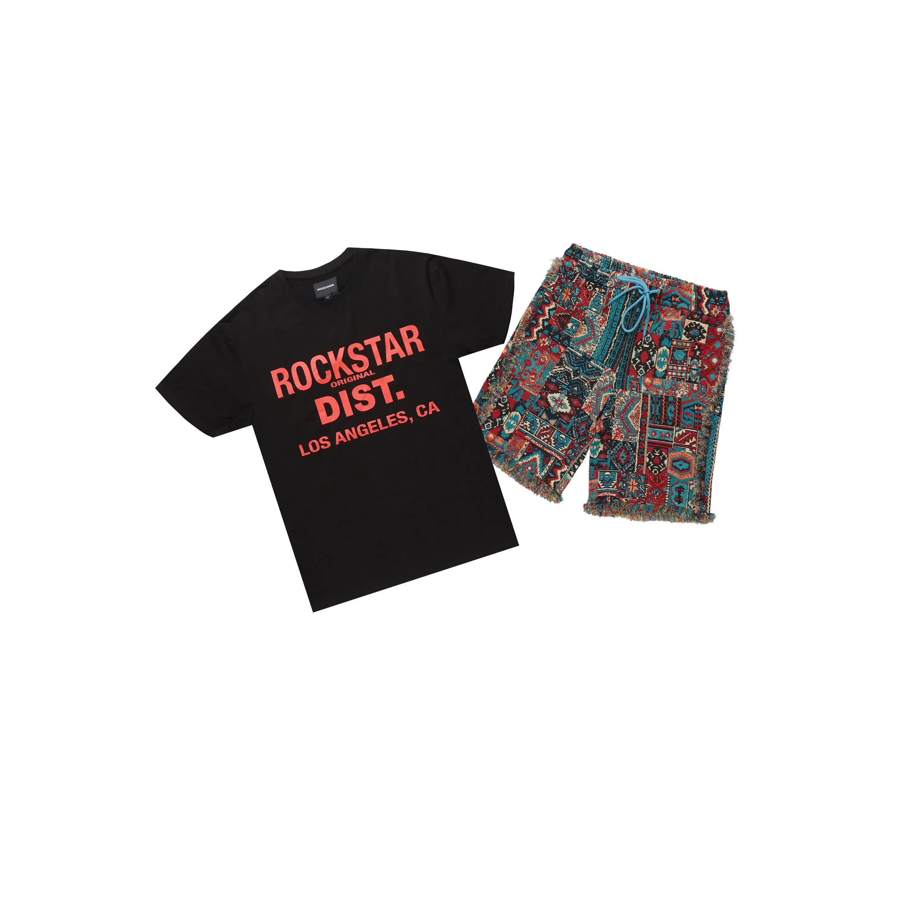 Tappy Black/Blue T-Shirt Short Set