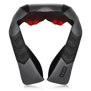 Neck and Shoulder Massager with heat,Electric Shiatsu Back Massager,Masgre Deep Tissue 3D kneading Massage Pillow for Shoulder,Leg,Body Muscle