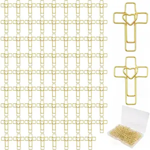 80 count  Heart  Paper Clips,  Metal Bookmark Clips for  Study Supplies, Journaling, Planner, Office, Church Events, Teacher Appreciation