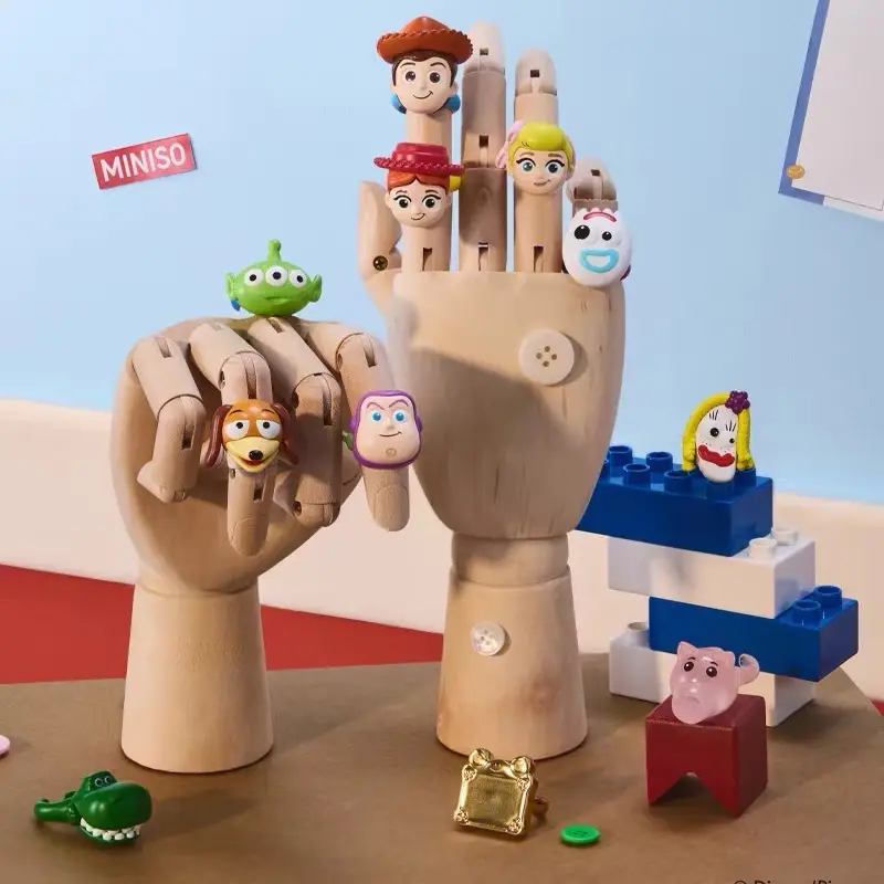 Disney Toy Story TV & Movies Themed Figure Capsule Ring Blind Box - Unisex Kids' Toy Charm Finger Ring, 1 Hidden Design, 10 Total Designs, Random Surprise Collectible Jewelry, Single Box, Perfect Gift for Kids and Collectors