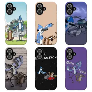 FL-R3gular Sh0w Mordecai & Rigby Retro Cartoon Phone Case,Y2K Funny Cartoon Protective Cover For iPhone 11 12 13 14 15 16 17 Air Pro Max for Samsung S26 S25 S24 S23 S22 S21 Case,Gift for her/him