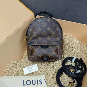 Pre-owned Louis Vuitton COATED CANVAS Backpack LouisVuitton/Backpack/JXB1604042#