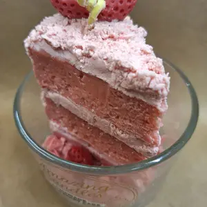Old Fashioned Sliced Cake Candle