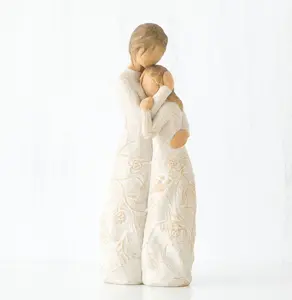 Willow Tree Sculpted Hand-Painted Figure - Close To Me, Christmas Gift, Mothers Day Gift, Women's Decor