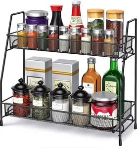 Spice Rack Organizer for Cabinet, Bathroom Organizer Countertop, Bathroom Counter Organizer, Kitchen Countertop Organizer, Bathroom Vanity Organizer
