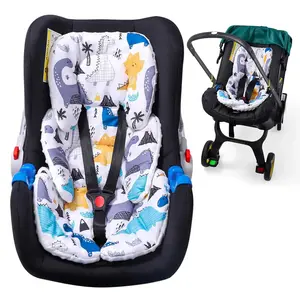 Infant Car Seat Insert, 2-in-1 Reversible Baby Car Seat Cushion, Carseat Head & Body Support for Newborn, Soft Stroller Cushion Insert for Bouncer, Swing, Baby Registry Seach