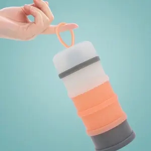 Stackable Layered Formula Milk Box, Large Capacity Snack Storage Container, Portable Multi-Layer Food Organizer, Leak-Proof Design