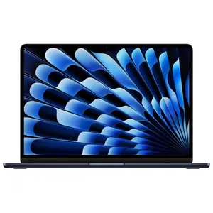 Refurbished Apple MacBook Air 15" Liquid Retina Display 8 CPU/10 GPU 16GB RAM 256GB SSD Midnight 2024 with M3 Chip & Laptop Charger Accessory