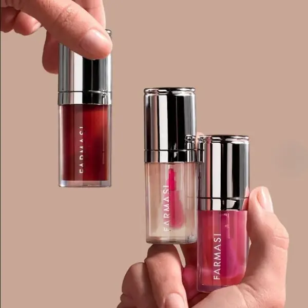 FARMASI Lip Oil Set of 3 Glossy Lipgloss Makeup Cosmetic