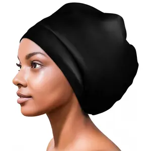 Extra Large Waterproof Swimming Cap for Women and Men with Braids and Locs, Perfect for Summer Pool Vacations