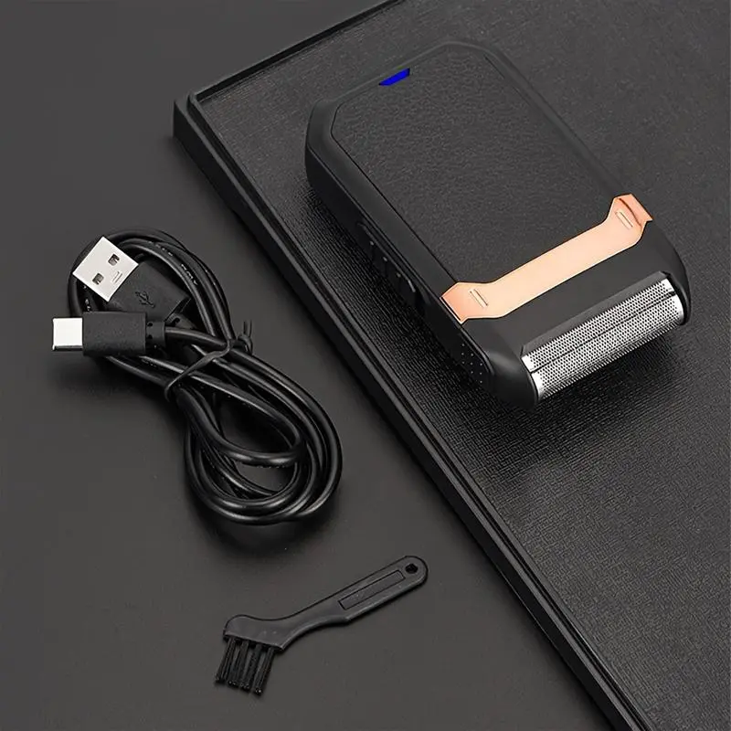 USB Rechargeable Electric Shaver, 1 Box Portable Electric Razor, Beard Shaver, Beard Trimmer, Great For Men Stylists Barber Barbershop