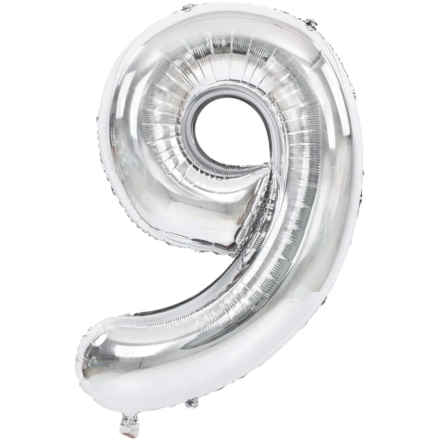 40 Inch Silver Large Numbers Balloons 0-9, Number 9 Digit 9 Helium Balloons, Foil Mylar Big Number Balloons For Birthday Party Anniversary Supplies Decorations